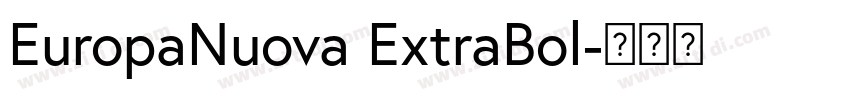 EuropaNuova ExtraBol字体转换